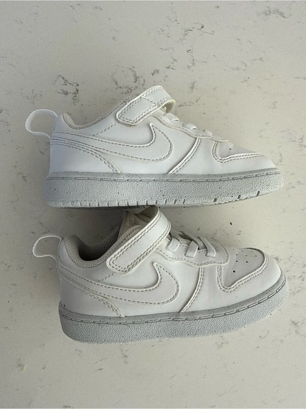 Nike Kids White Velcro & Lace Sneakers